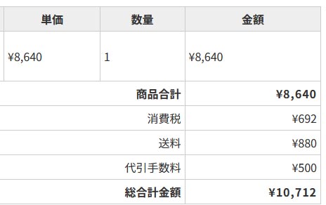 welcart 税別・商品のみ